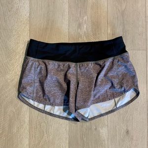 Lululemon Grey Speed Up shorts